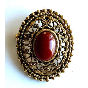 Vintage Signed PERI BROOCH / Pin PENDANT